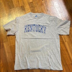 NCAA Gray T-Shirt with Blue Logo